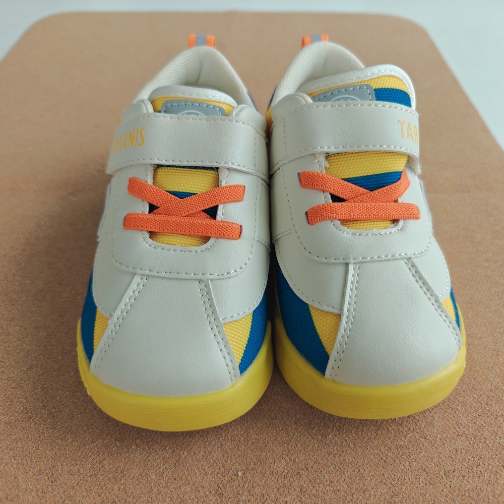 Kids Sneakers with Orange and Yellow Accents